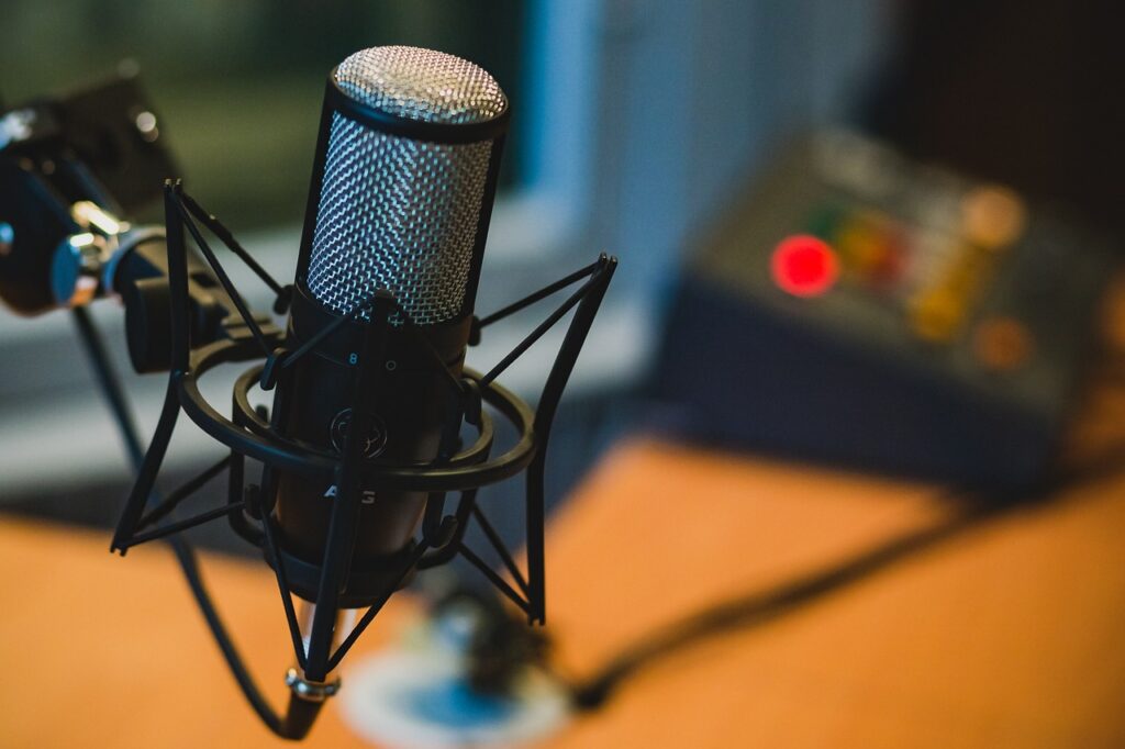 microphone, audio, recording, podcast